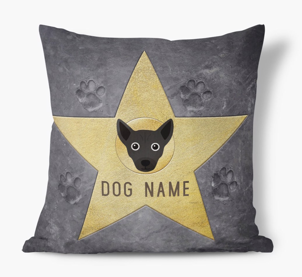 Star of Fame: Personalised {breedFullName} Soft Touch Cushion