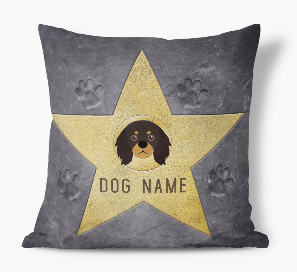 Star of Fame: Personalised {breedFullName} Soft Touch Cushion