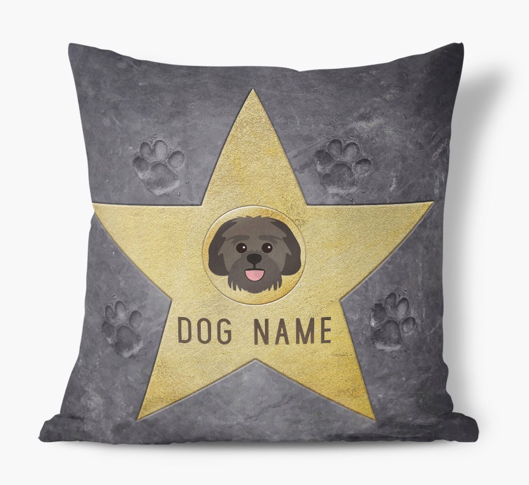 Star of Fame: Personalised {breedFullName} Soft Touch Cushion