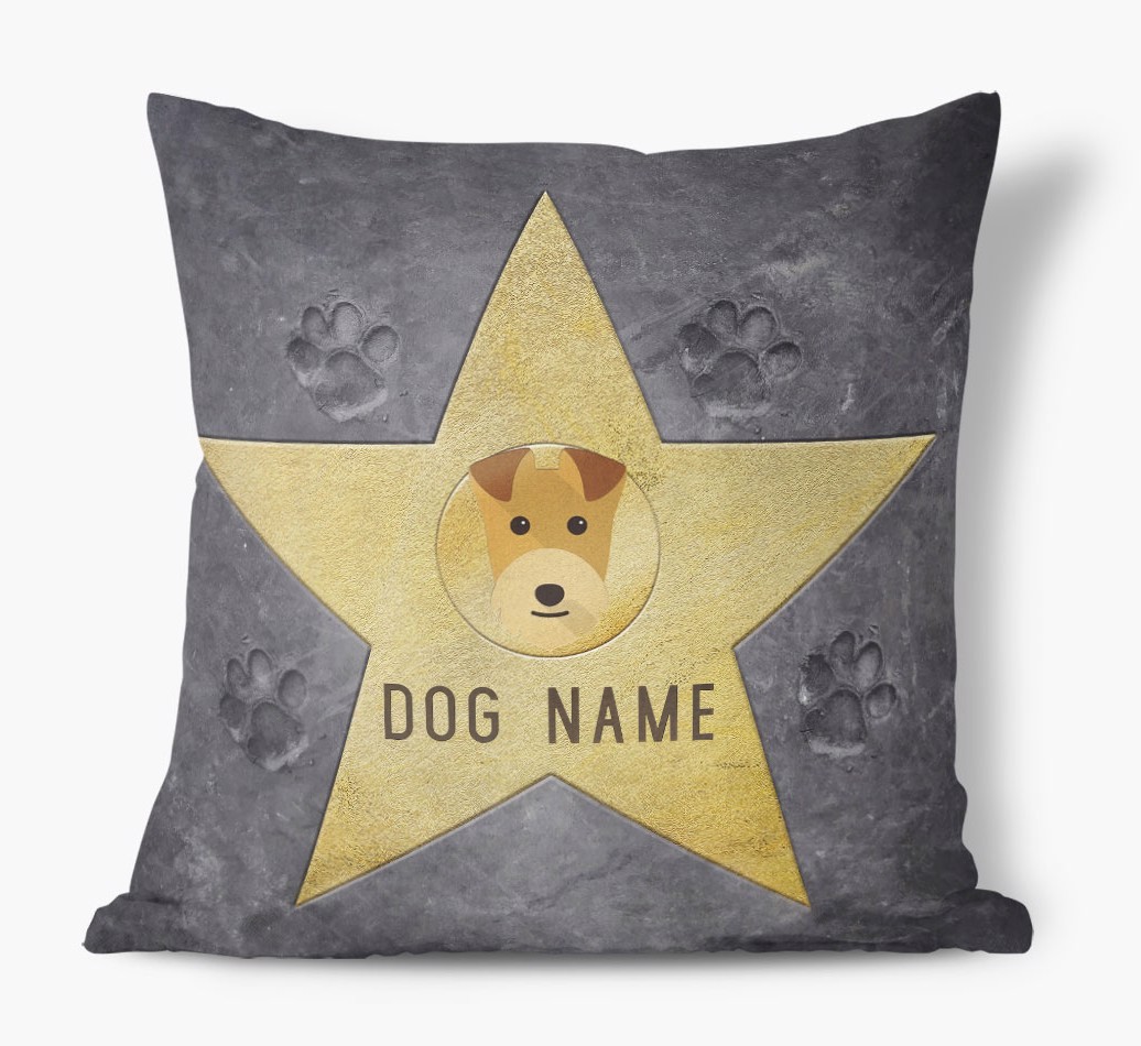 Star of Fame: Personalised {breedFullName} Soft Touch Cushion