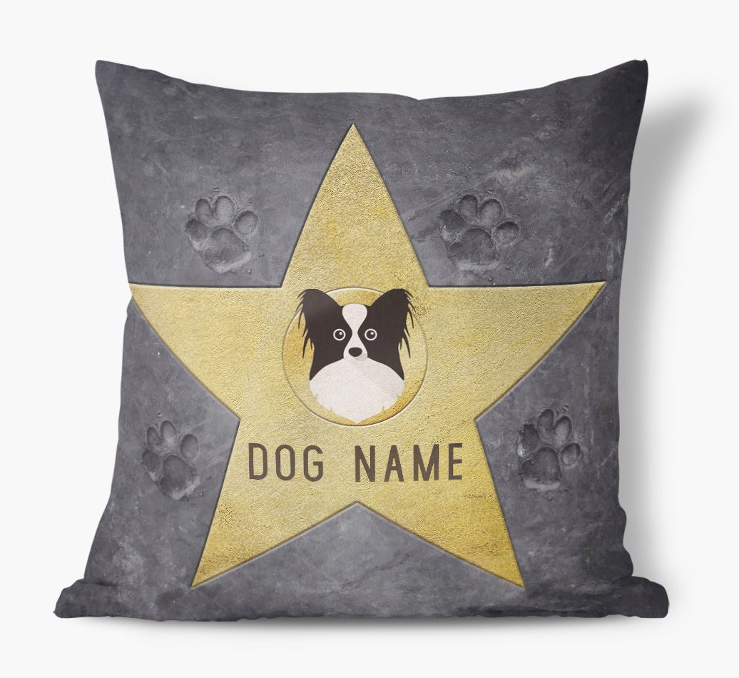 Star of Fame: Personalised {breedFullName} Soft Touch Cushion