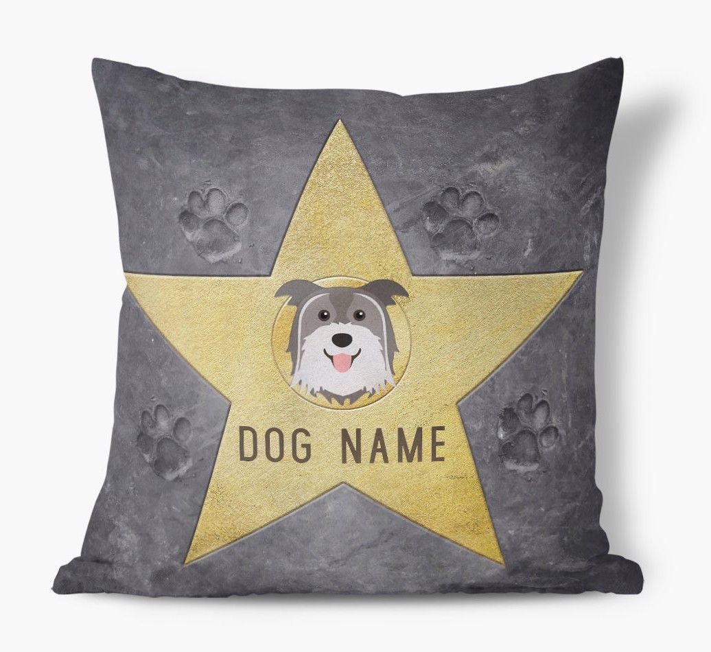 Star of Fame: Personalised {breedFullName} Soft Touch Cushion