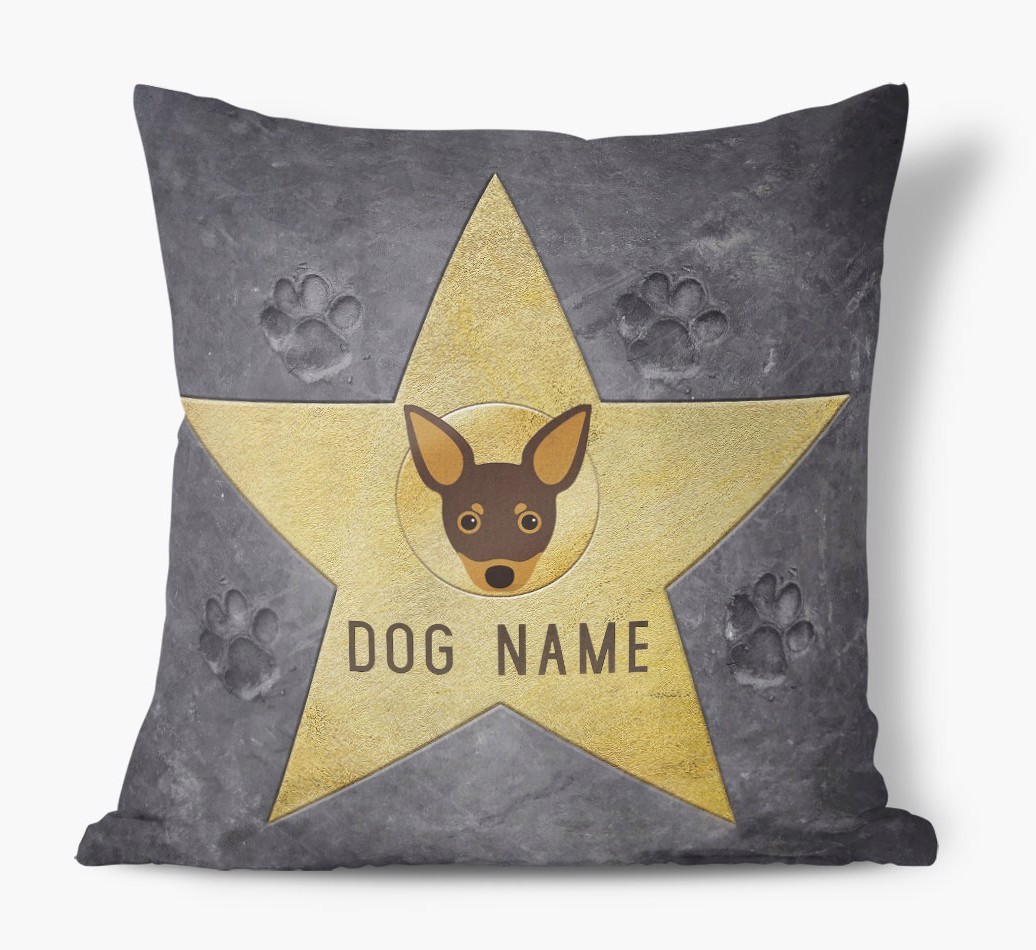 Star of Fame: Personalised {breedFullName} Soft Touch Cushion