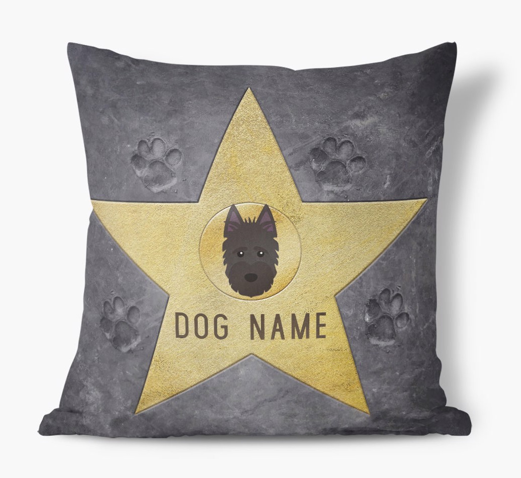 Star of Fame: Personalised {breedFullName} Soft Touch Cushion