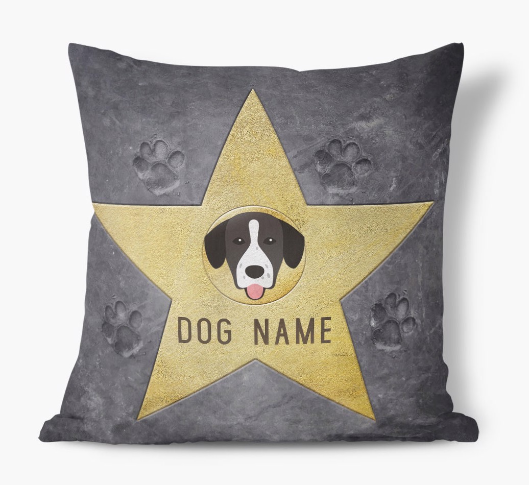 Star of Fame: Personalised {breedFullName} Soft Touch Cushion
