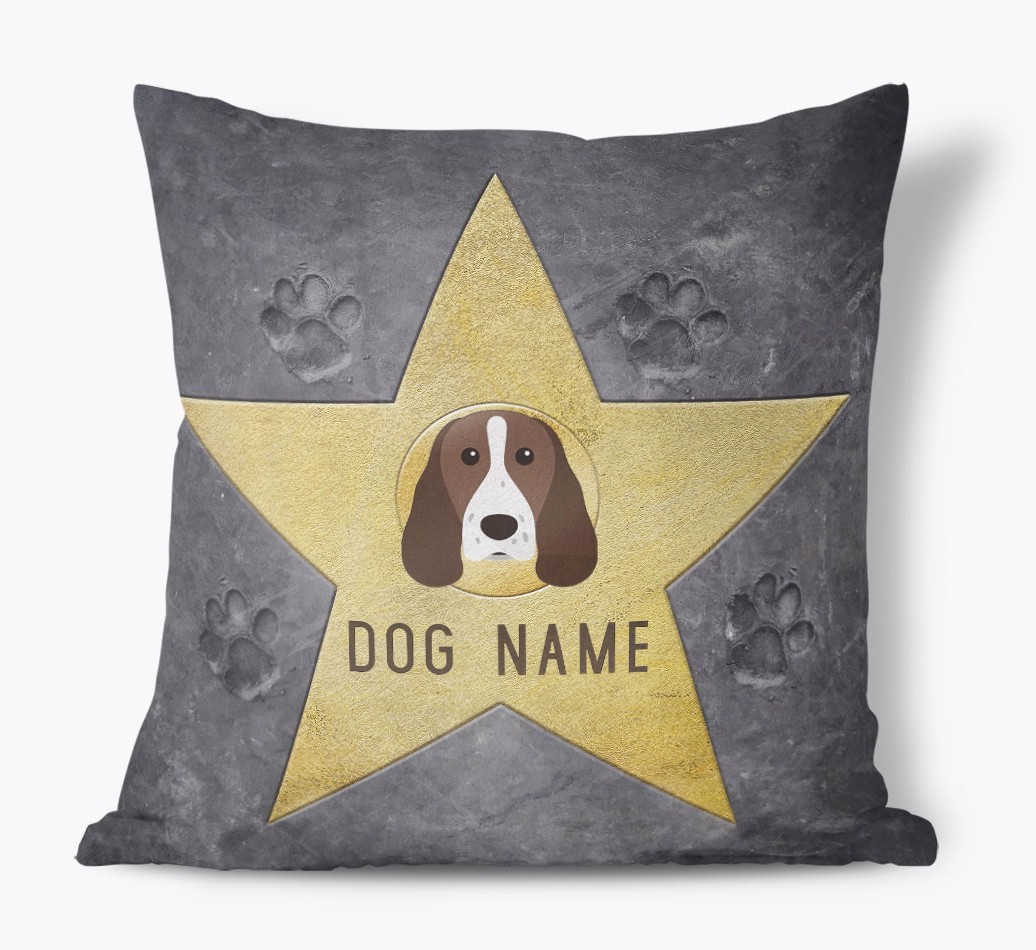 Star of Fame: Personalised {breedFullName} Soft Touch Cushion