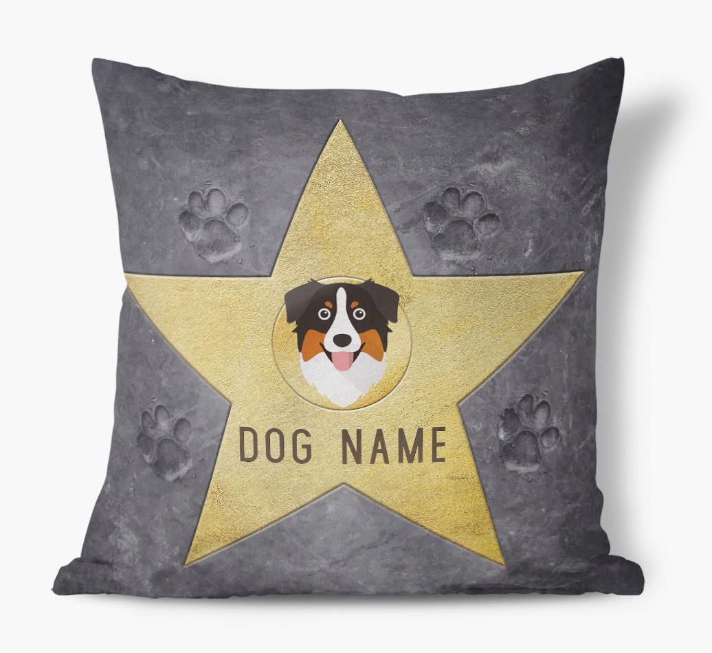 Star of Fame: Personalized {breedFullName} Soft Touch Pillow