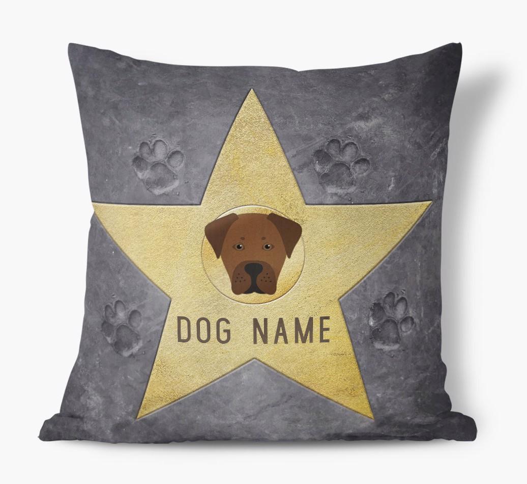 Star of Fame: Personalized {breedFullName} Soft Touch Pillow