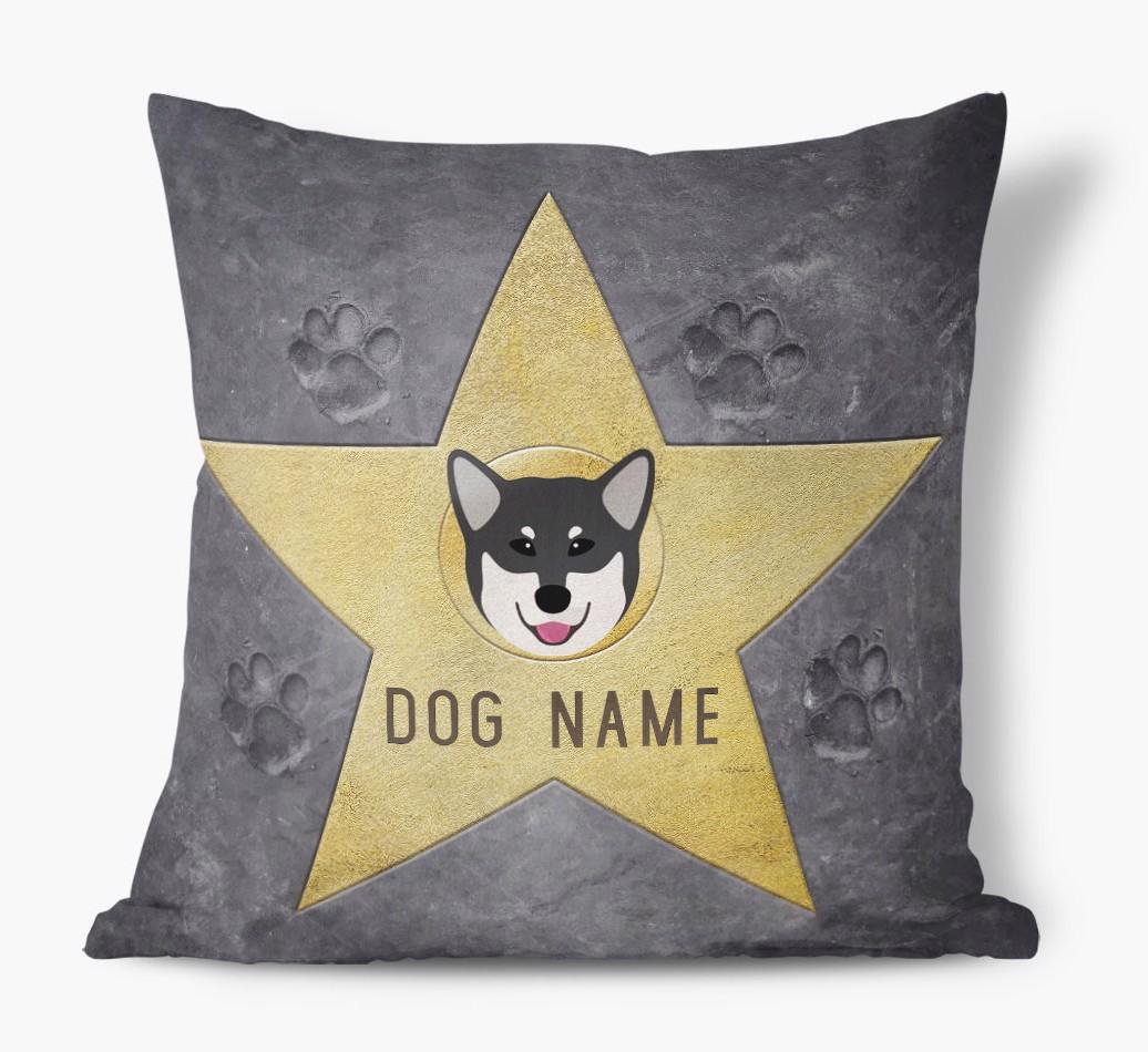Star of Fame: Personalized {breedFullName} Soft Touch Pillow