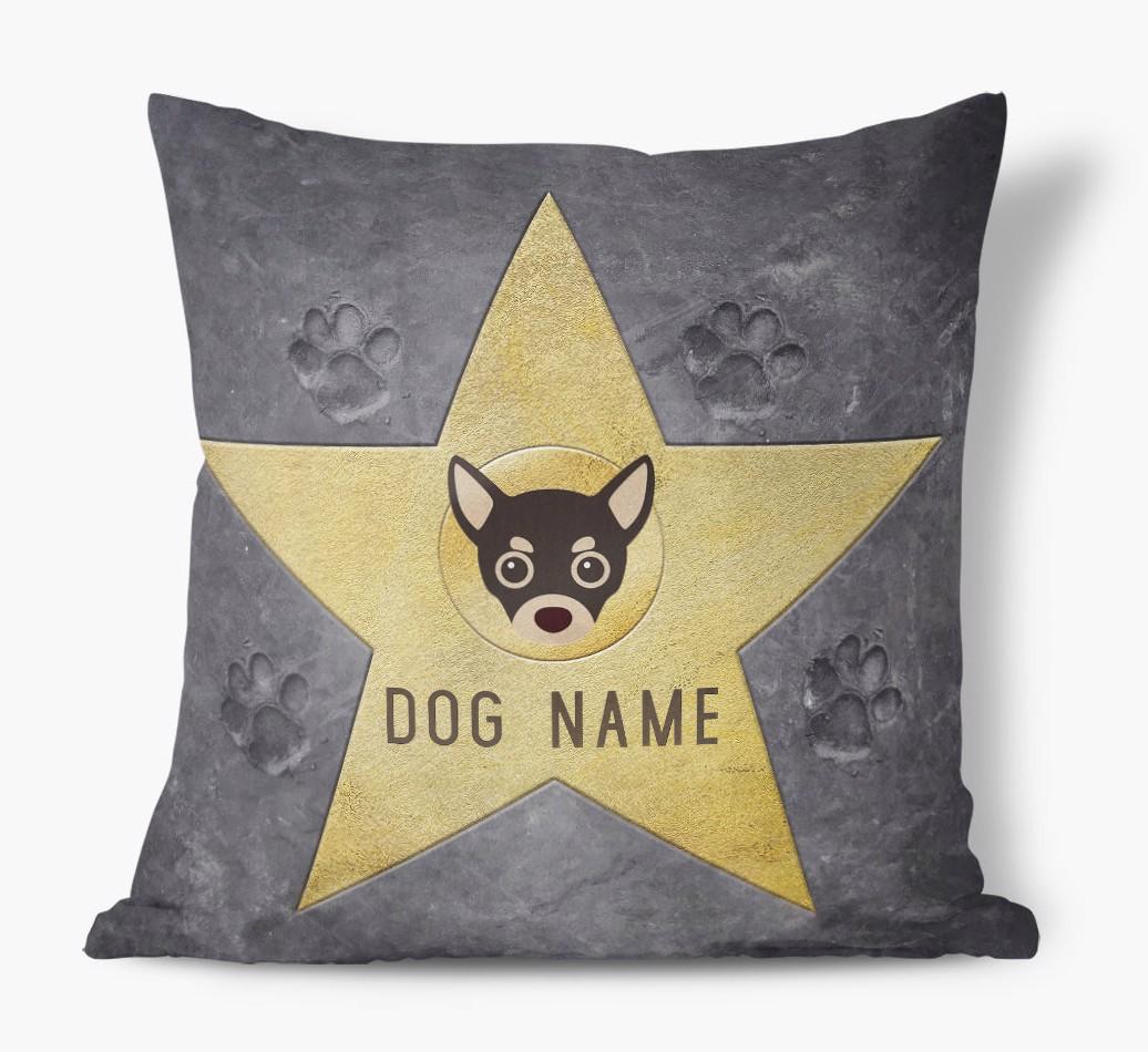 Star of Fame: Personalized {breedFullName} Soft Touch Pillow