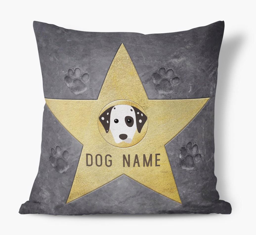 Star of Fame: Personalized {breedFullName} Soft Touch Pillow