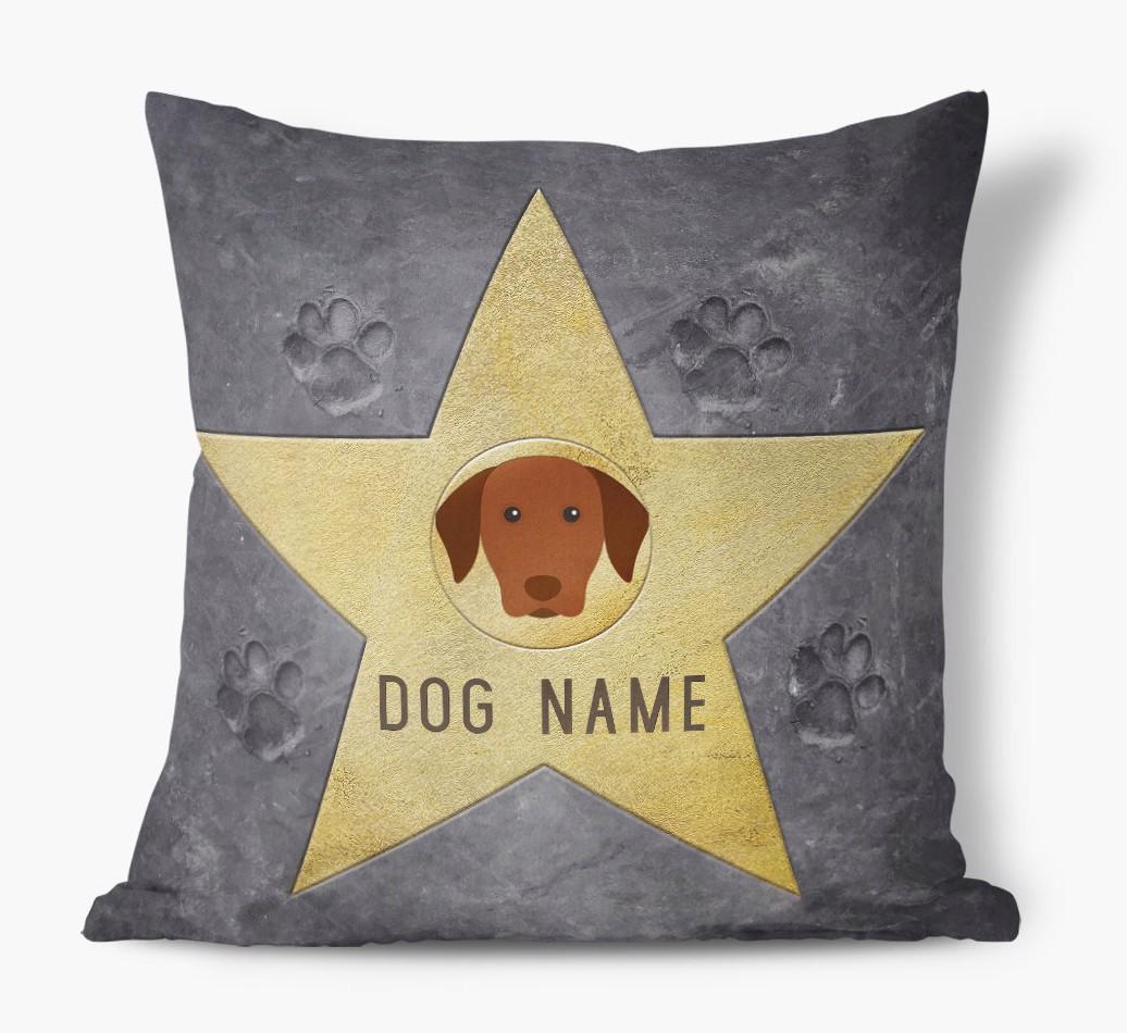 Star of Fame: Personalised {breedFullName} Soft Touch Cushion