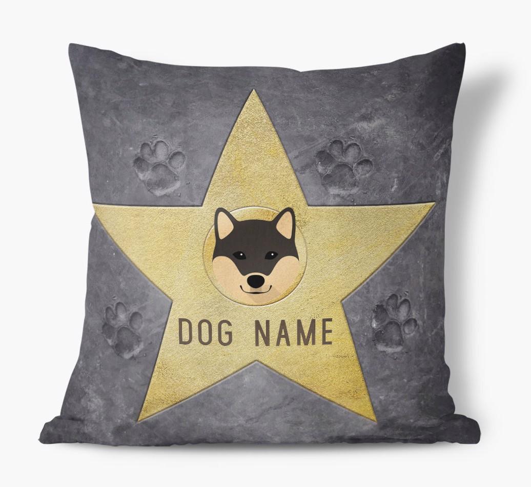 Star of Fame: Personalized {breedFullName} Soft Touch Pillow
