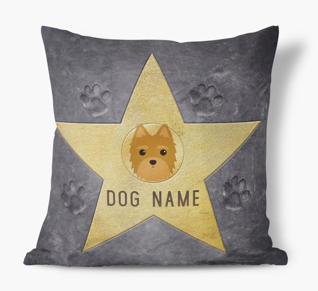 Star of Fame: Personalized {breedFullName} Soft Touch Pillow