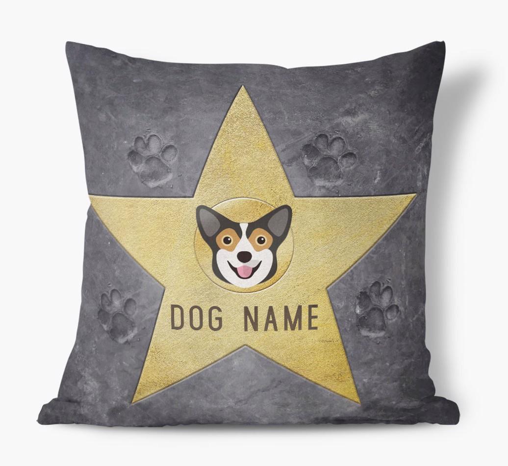 Star of Fame: Personalized {breedFullName} Soft Touch Pillow