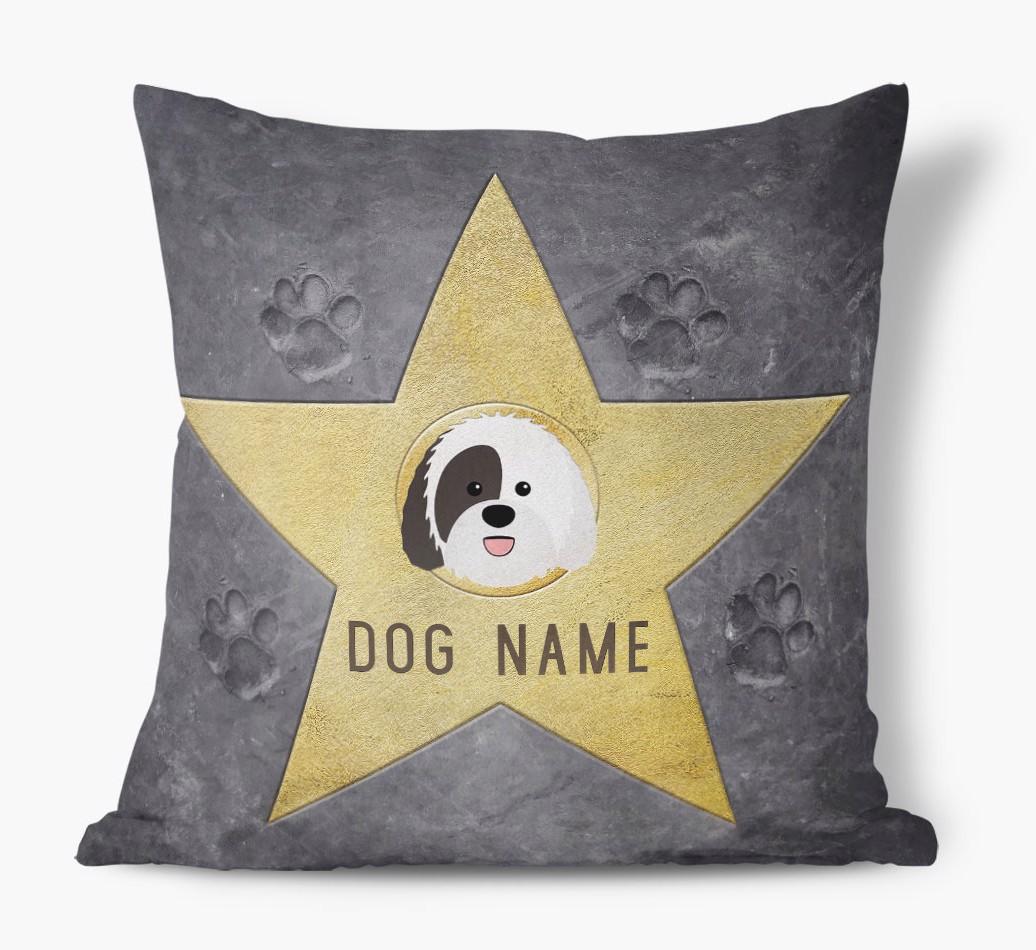 Star of Fame: Personalized {breedFullName} Soft Touch Pillow