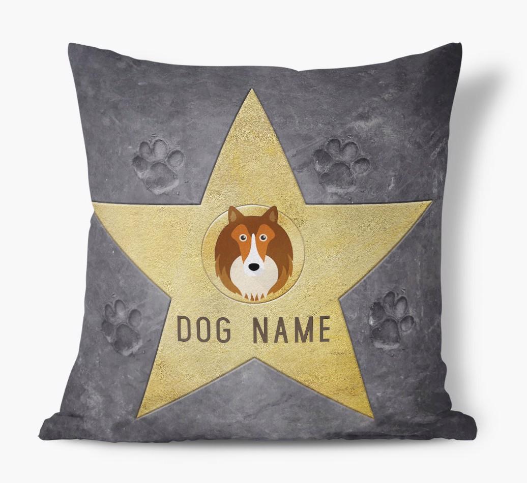 Star of Fame: Personalized {breedFullName} Soft Touch Pillow