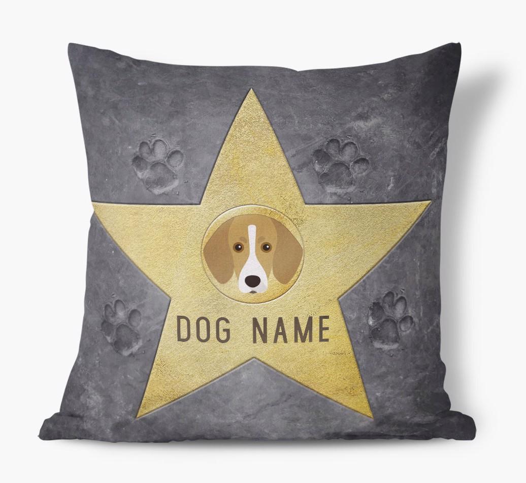 Star of Fame: Personalized {breedFullName} Soft Touch Pillow