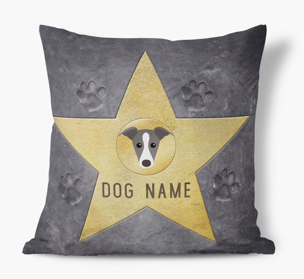 Star of Fame: Personalised {breedFullName} Soft Touch Cushion