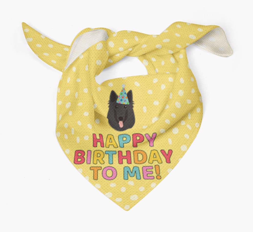 'Happy Birthday To Me' - Personalised {breedFullName} Bandana