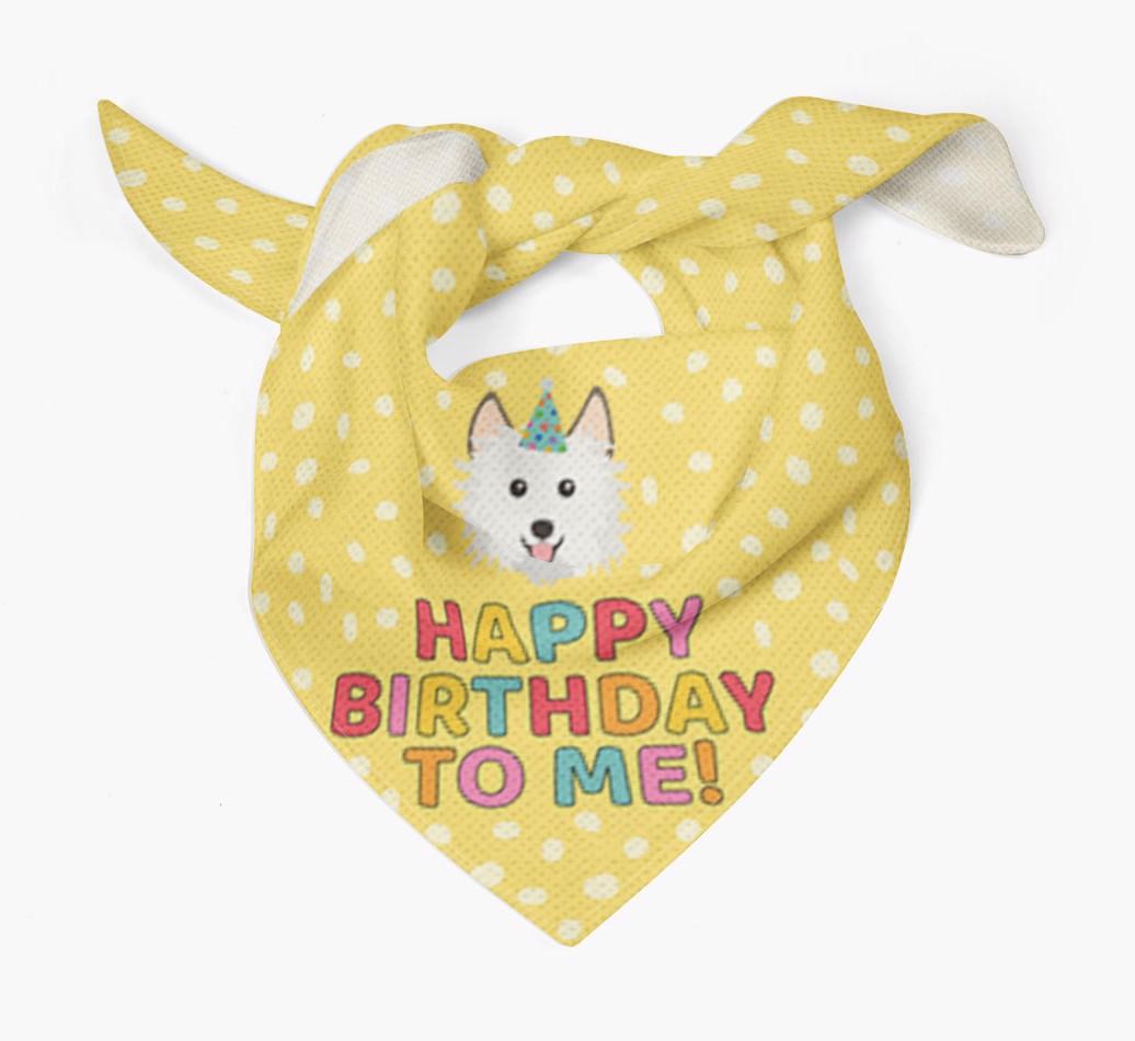 'Happy Birthday To Me' - Personalized {breedFullName} Bandana