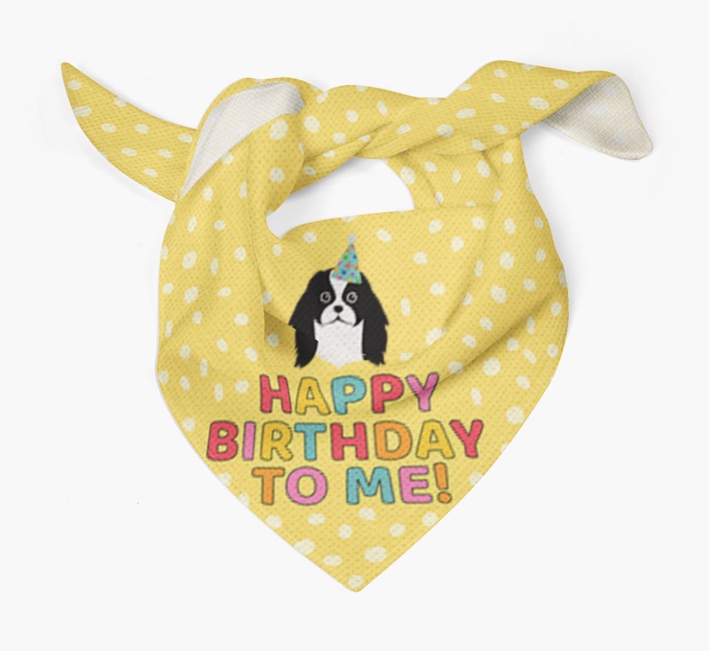 'Happy Birthday To Me' - Personalized {breedFullName} Bandana