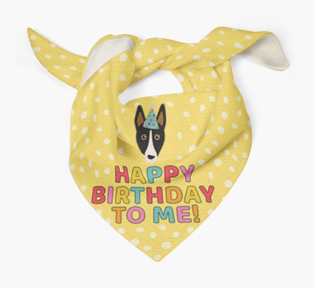 'Happy Birthday To Me' - Personalized {breedFullName} Bandana