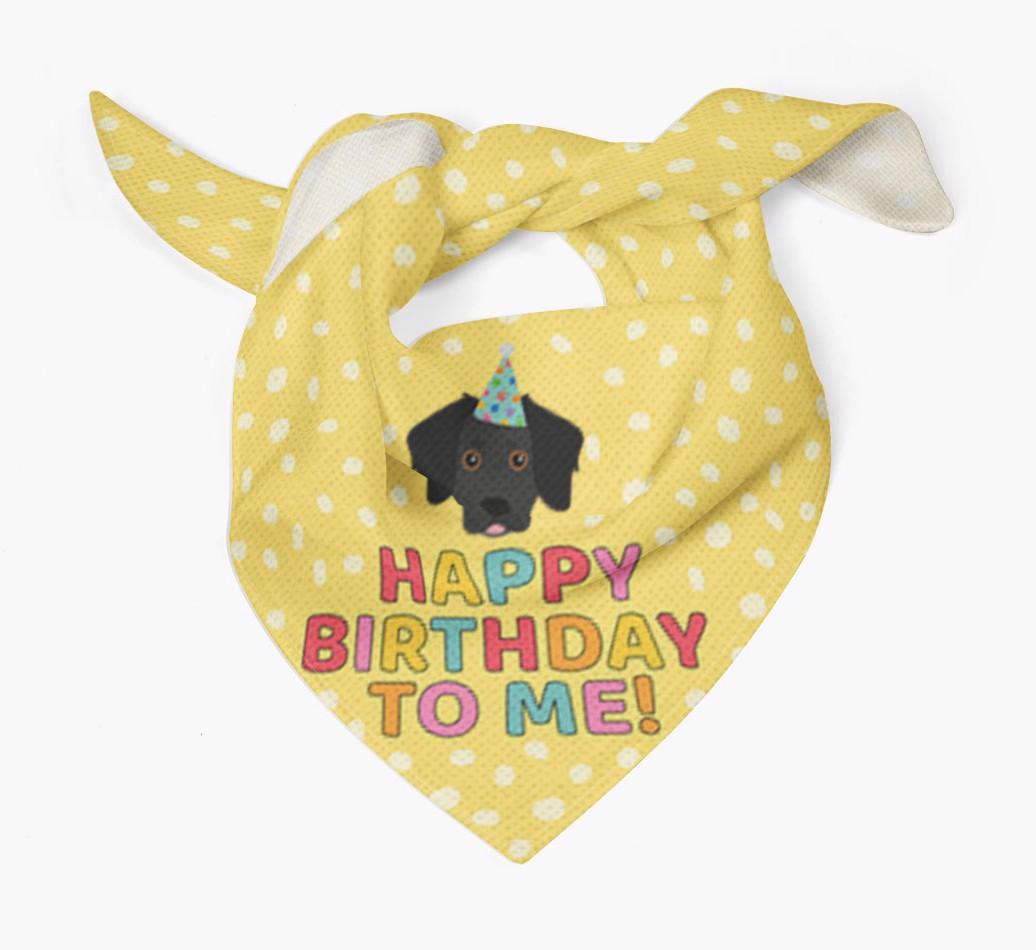 'Happy Birthday To Me' - Personalized {breedFullName} Bandana