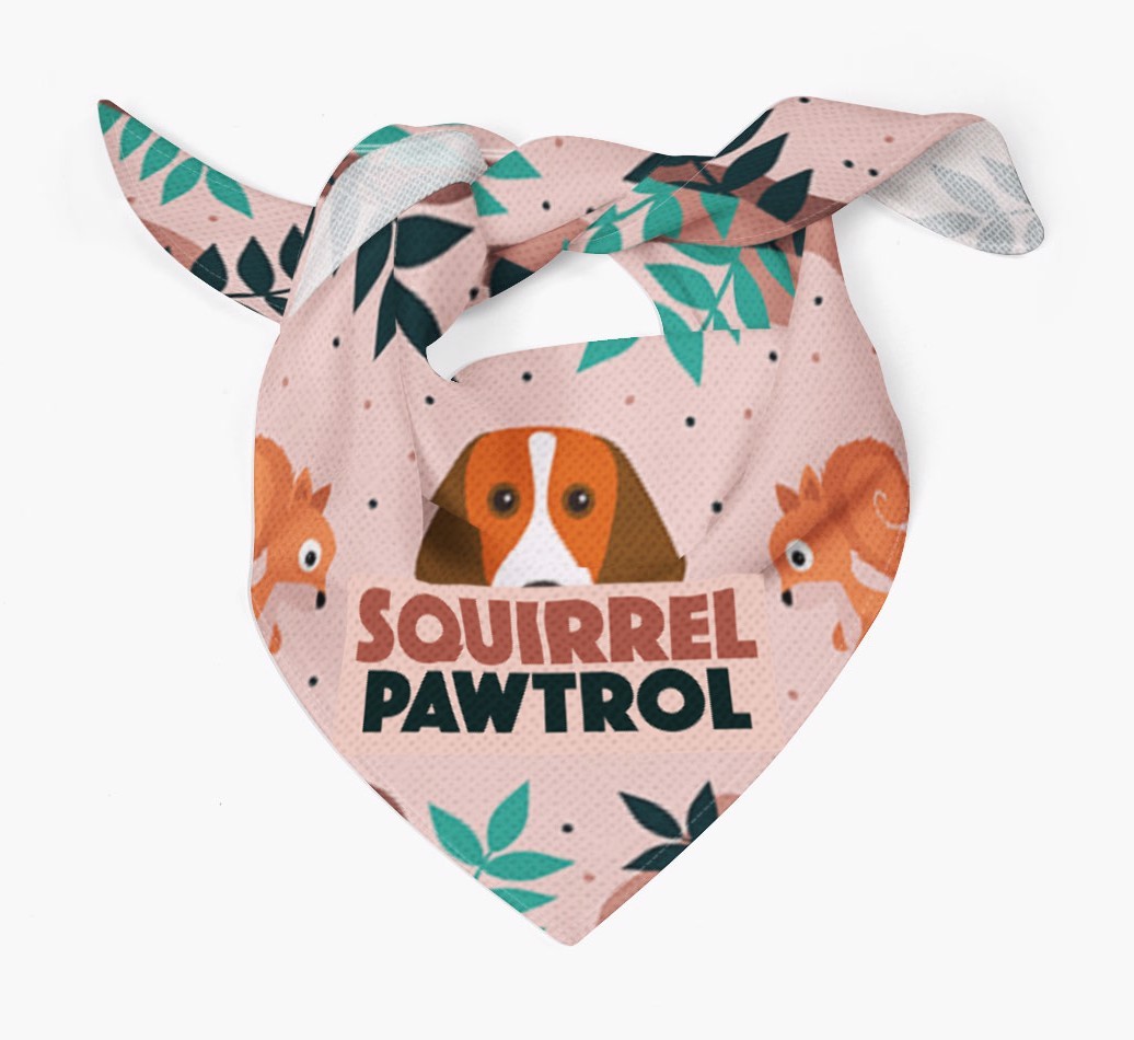'Squirrel Pawtrol' - Personalised {breedFullName} Bandana
