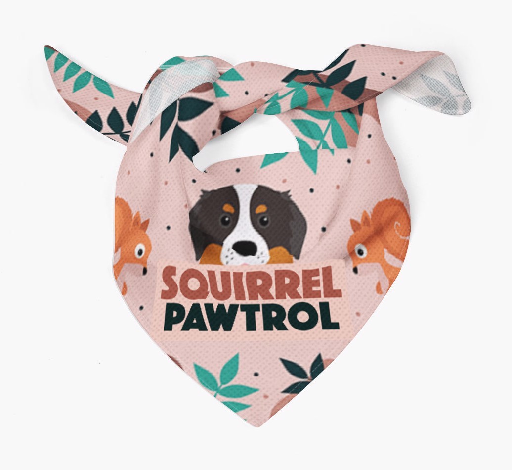 'Squirrel Pawtrol' - Personalised {breedFullName} Bandana