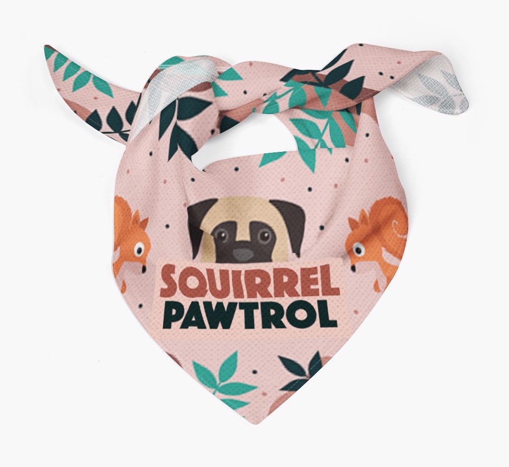 'Squirrel Pawtrol' - Personalised {breedFullName} Bandana