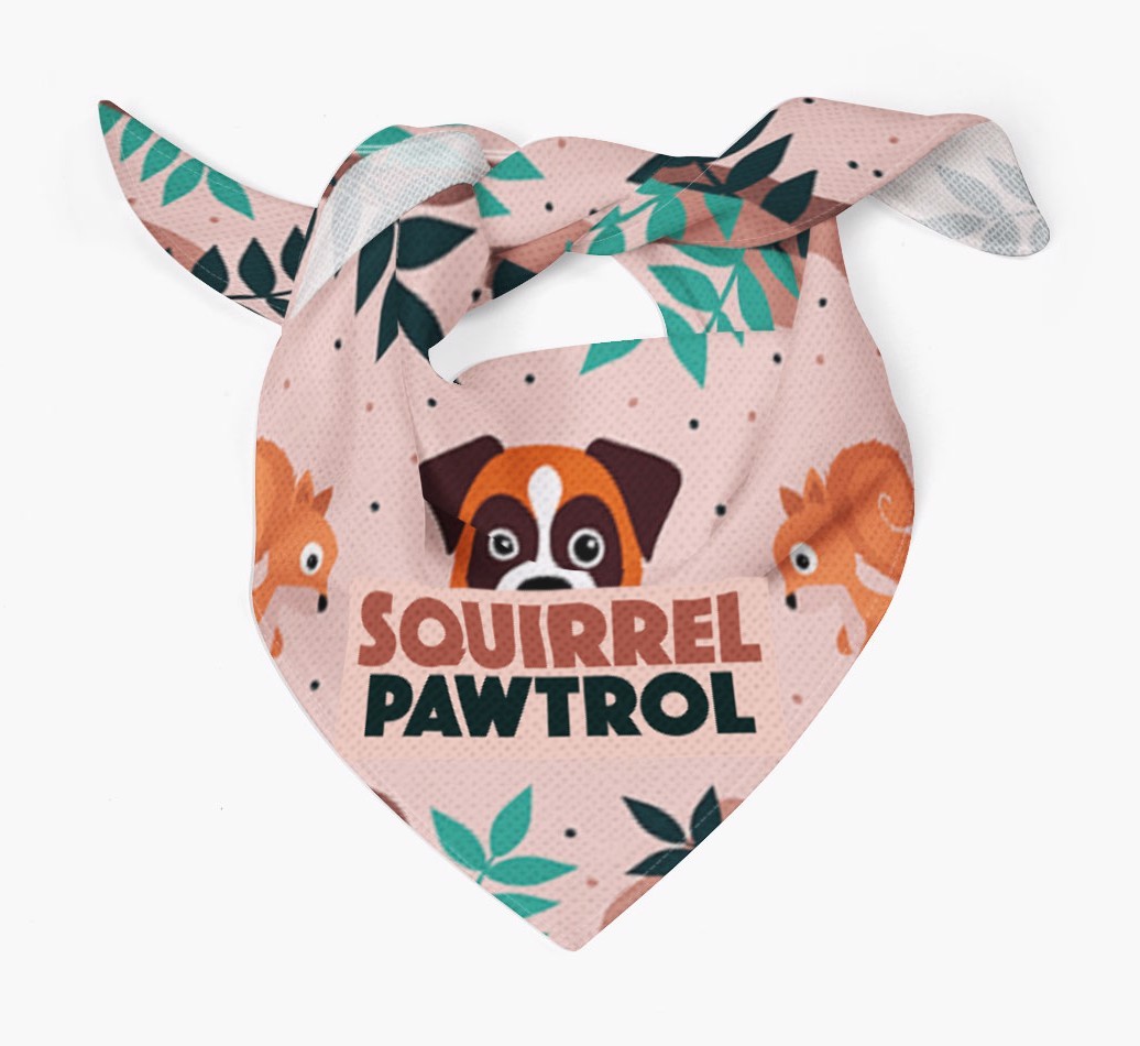 'Squirrel Pawtrol' - Personalised {breedFullName} Bandana