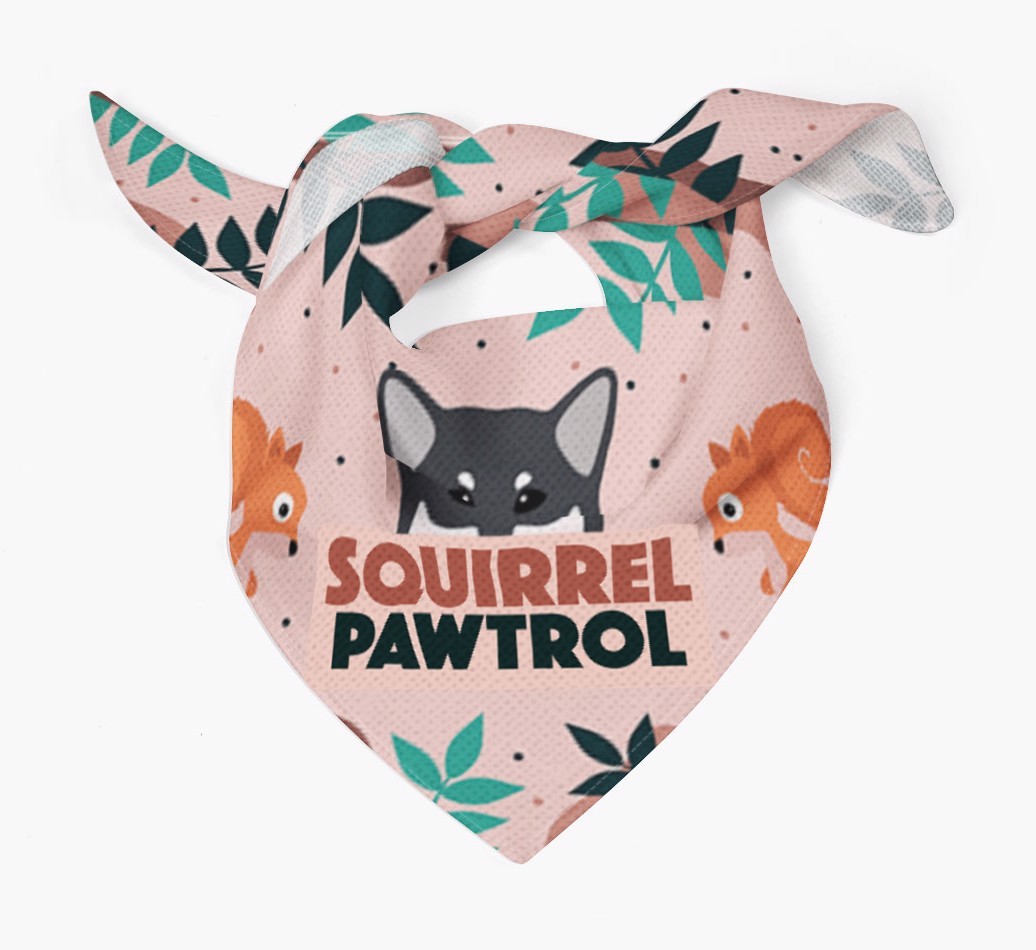 'Squirrel Pawtrol' - Personalised {breedFullName} Bandana