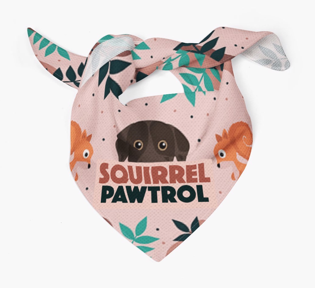 'Squirrel Pawtrol' - Personalised {breedFullName} Bandana