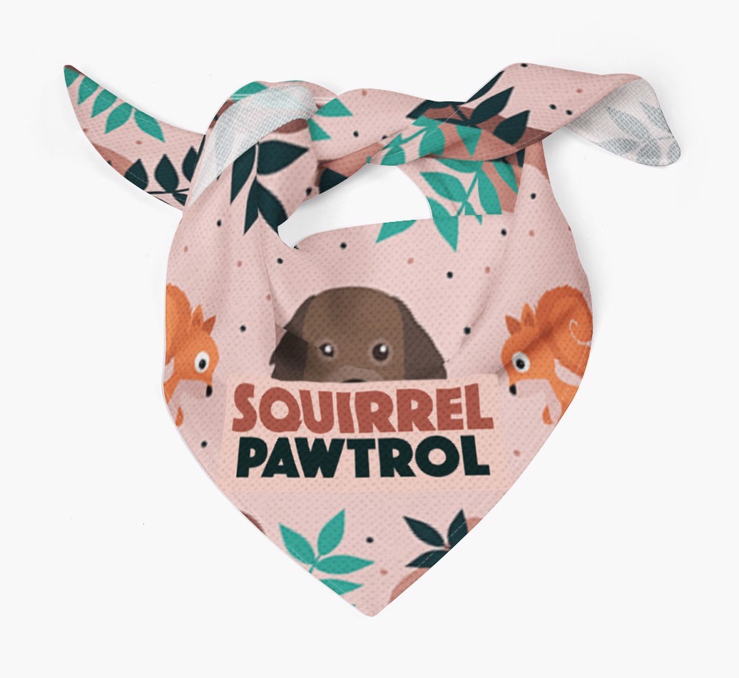 'Squirrel Pawtrol' - Personalised {breedFullName} Bandana