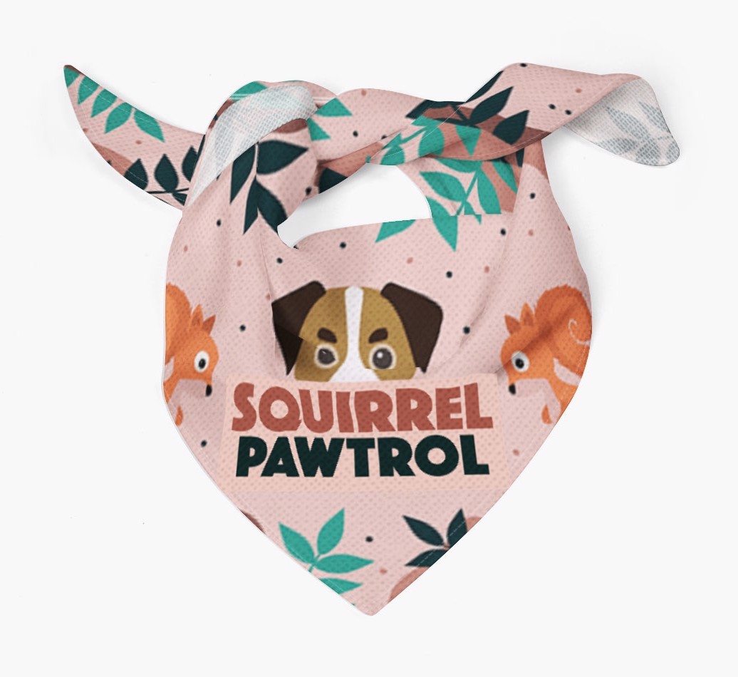 'Squirrel Pawtrol' - Personalised {breedFullName} Bandana