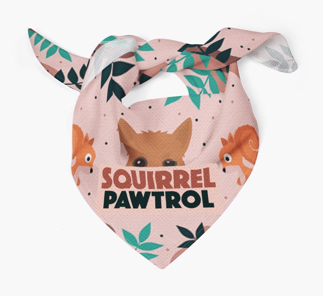 'Squirrel Pawtrol' - Personalised {breedFullName} Bandana