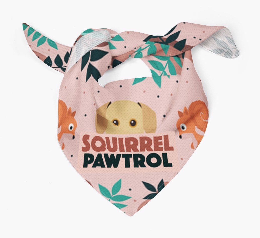 'Squirrel Pawtrol' - Personalised {breedFullName} Bandana