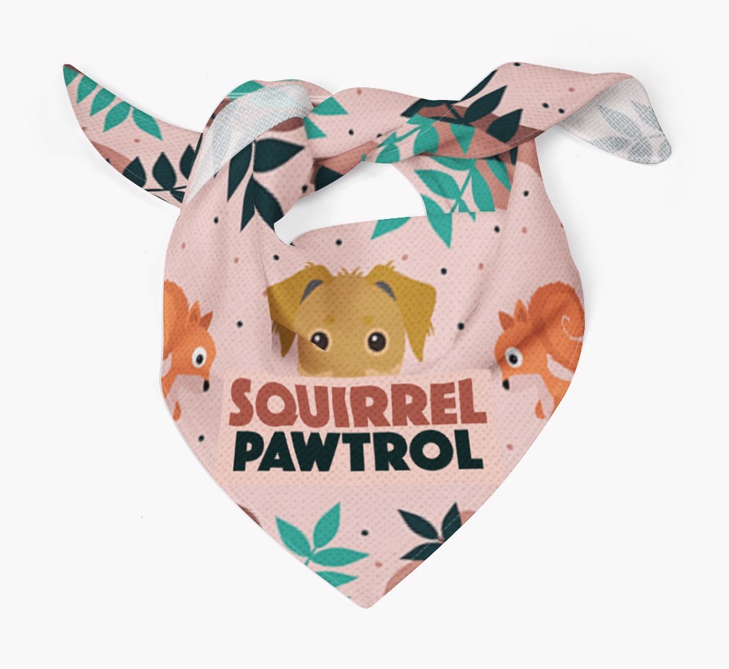 'Squirrel Pawtrol' - Personalised {breedFullName} Bandana