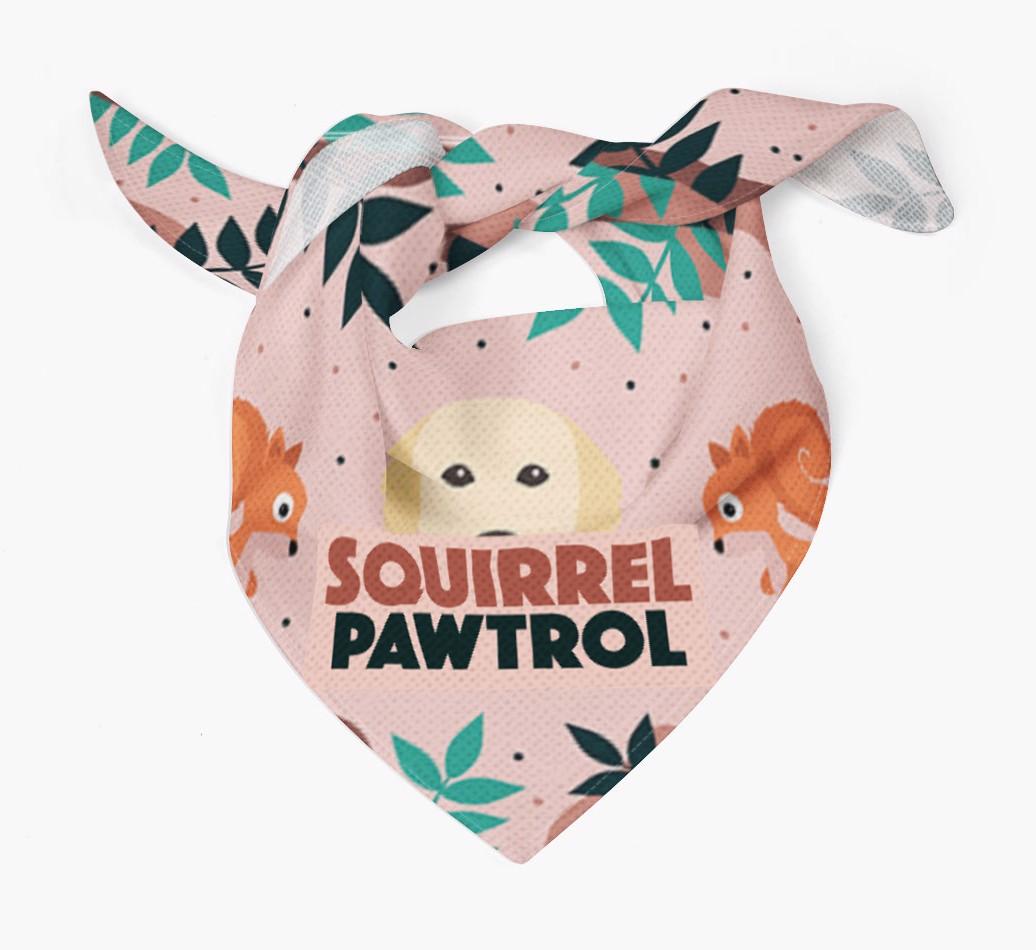 'Squirrel Pawtrol' - Personalized {breedFullName} Bandana