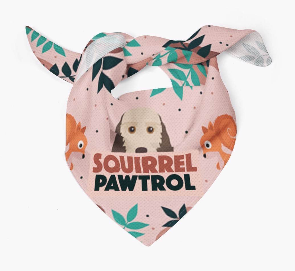 'Squirrel Pawtrol' - Personalised {breedFullName} Bandana