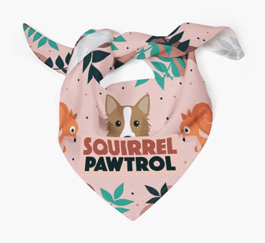 'Squirrel Pawtrol' - Personalised {breedFullName} Bandana