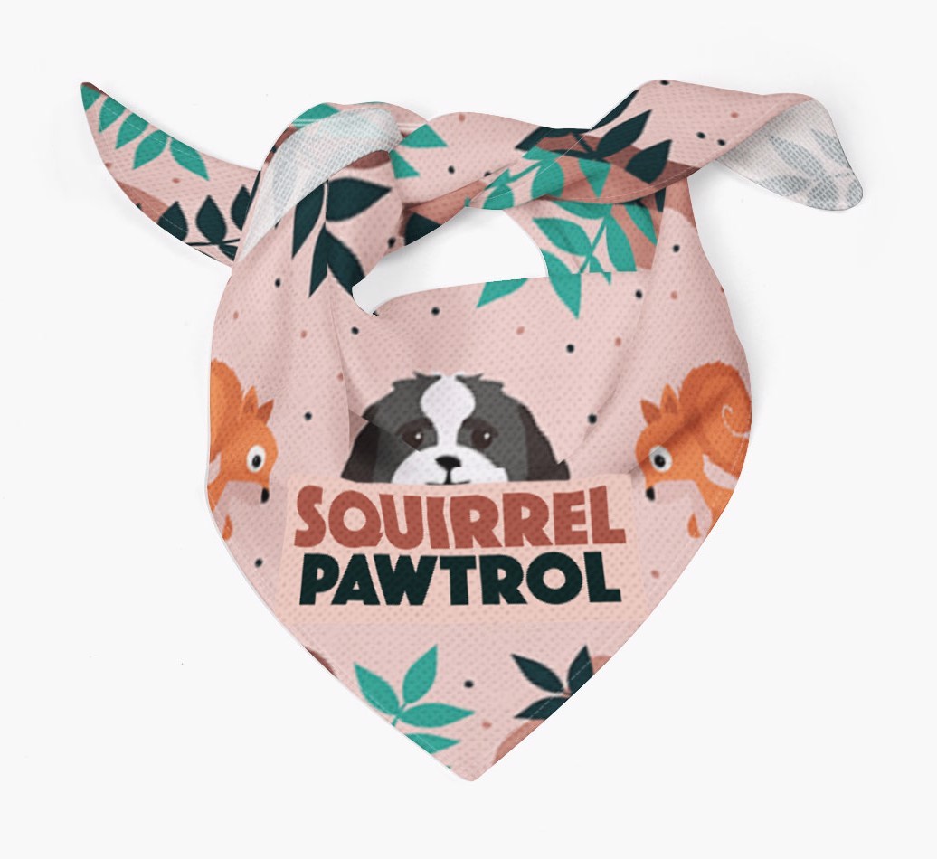 'Squirrel Pawtrol' - Personalised {breedFullName} Bandana