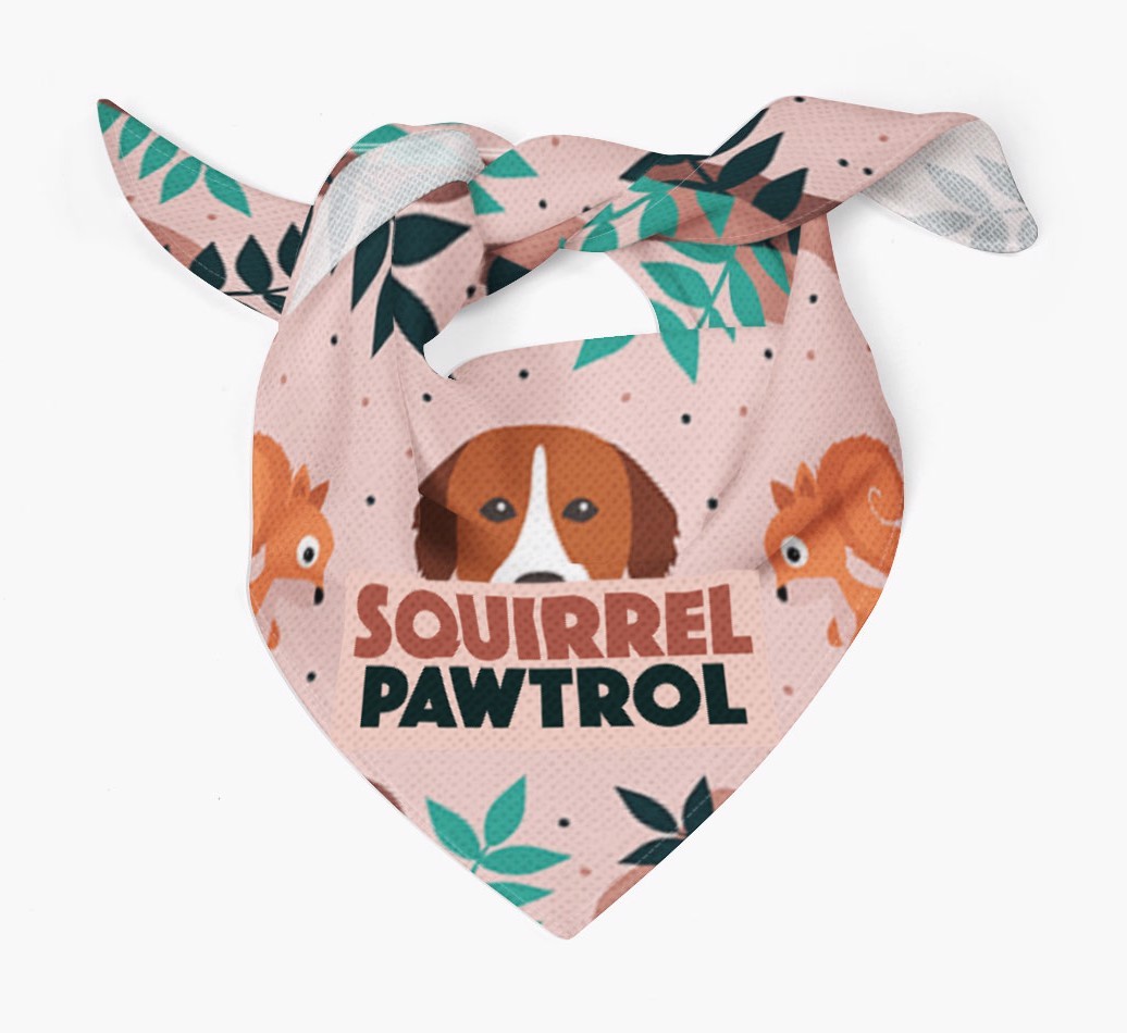 'Squirrel Pawtrol' - Personalized {breedFullName} Bandana