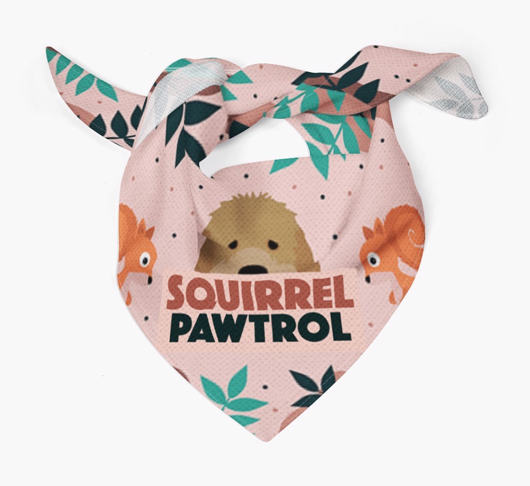 'Squirrel Pawtrol' - Personalised {breedFullName} Bandana