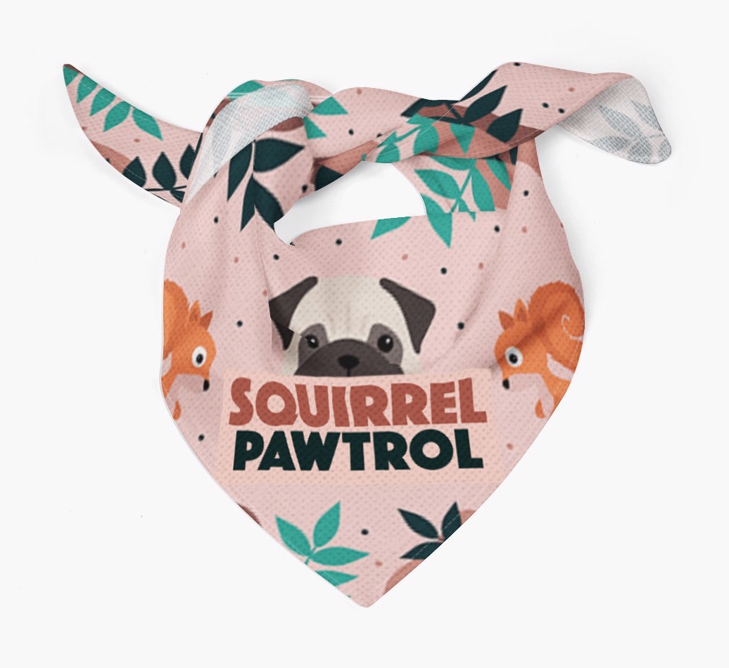 'Squirrel Pawtrol' - Personalised {breedFullName} Bandana