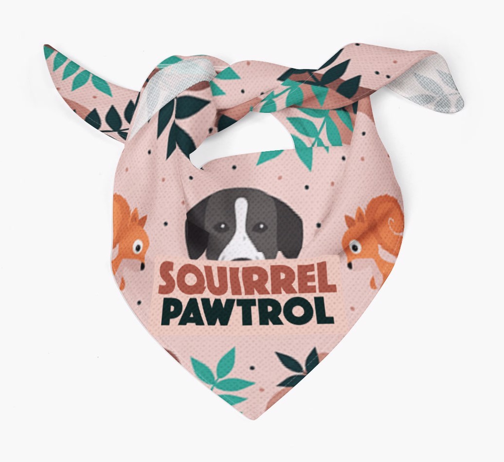 'Squirrel Pawtrol' - Personalised {breedFullName} Bandana