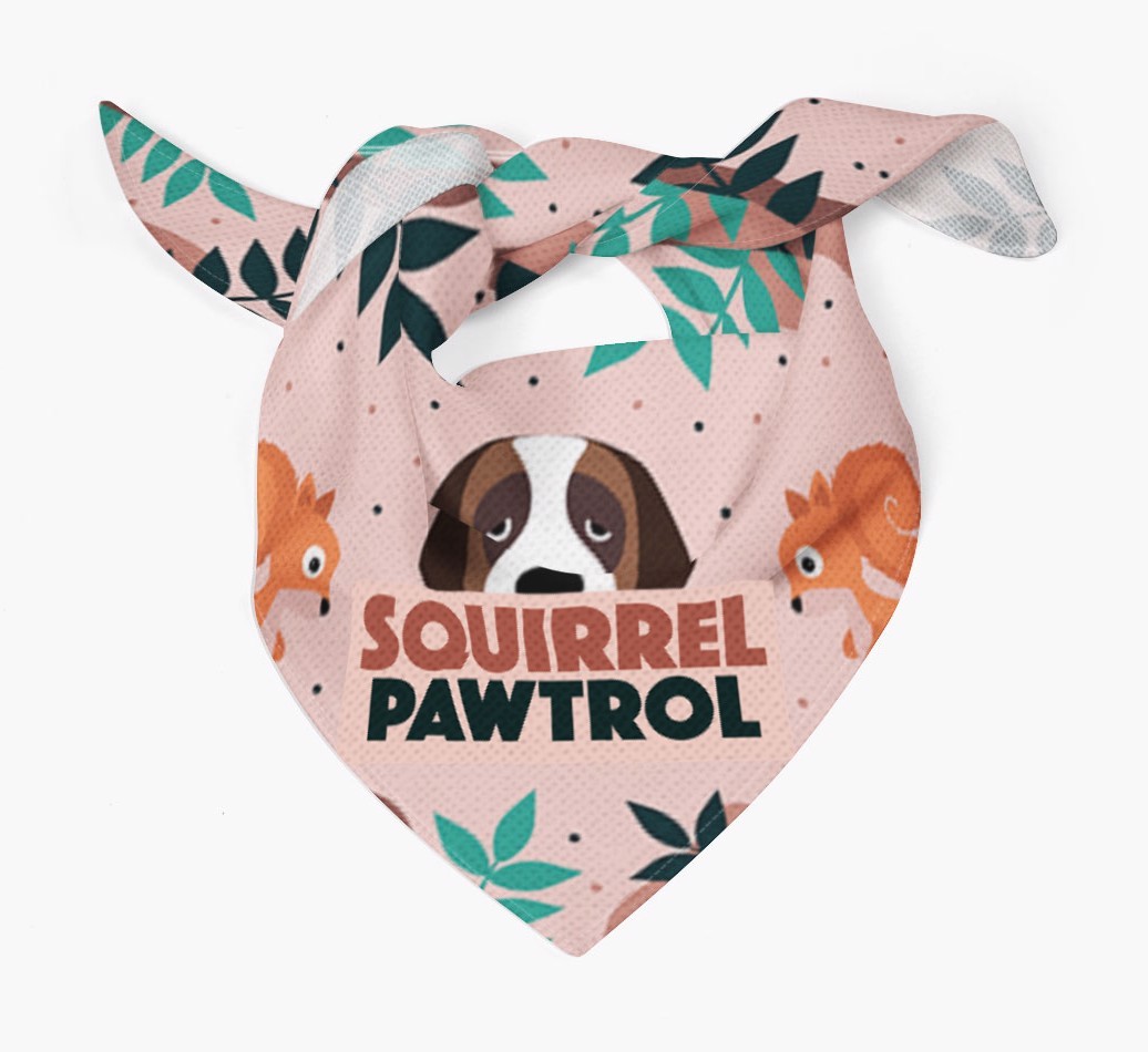 'Squirrel Pawtrol' - Personalised {breedFullName} Bandana