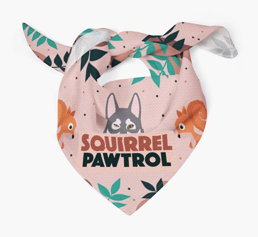 'Squirrel Pawtrol' - Personalized {breedFullName} Bandana