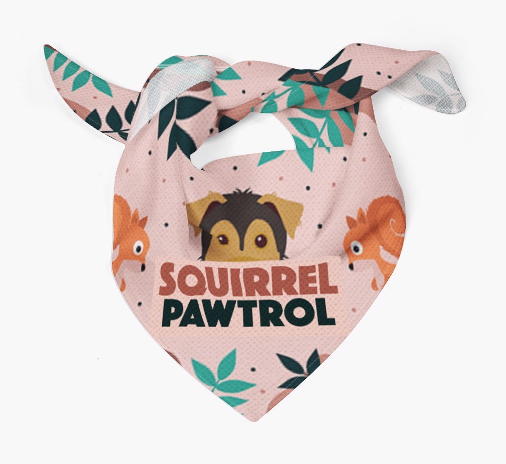 'Squirrel Pawtrol' - Personalised {breedFullName} Bandana